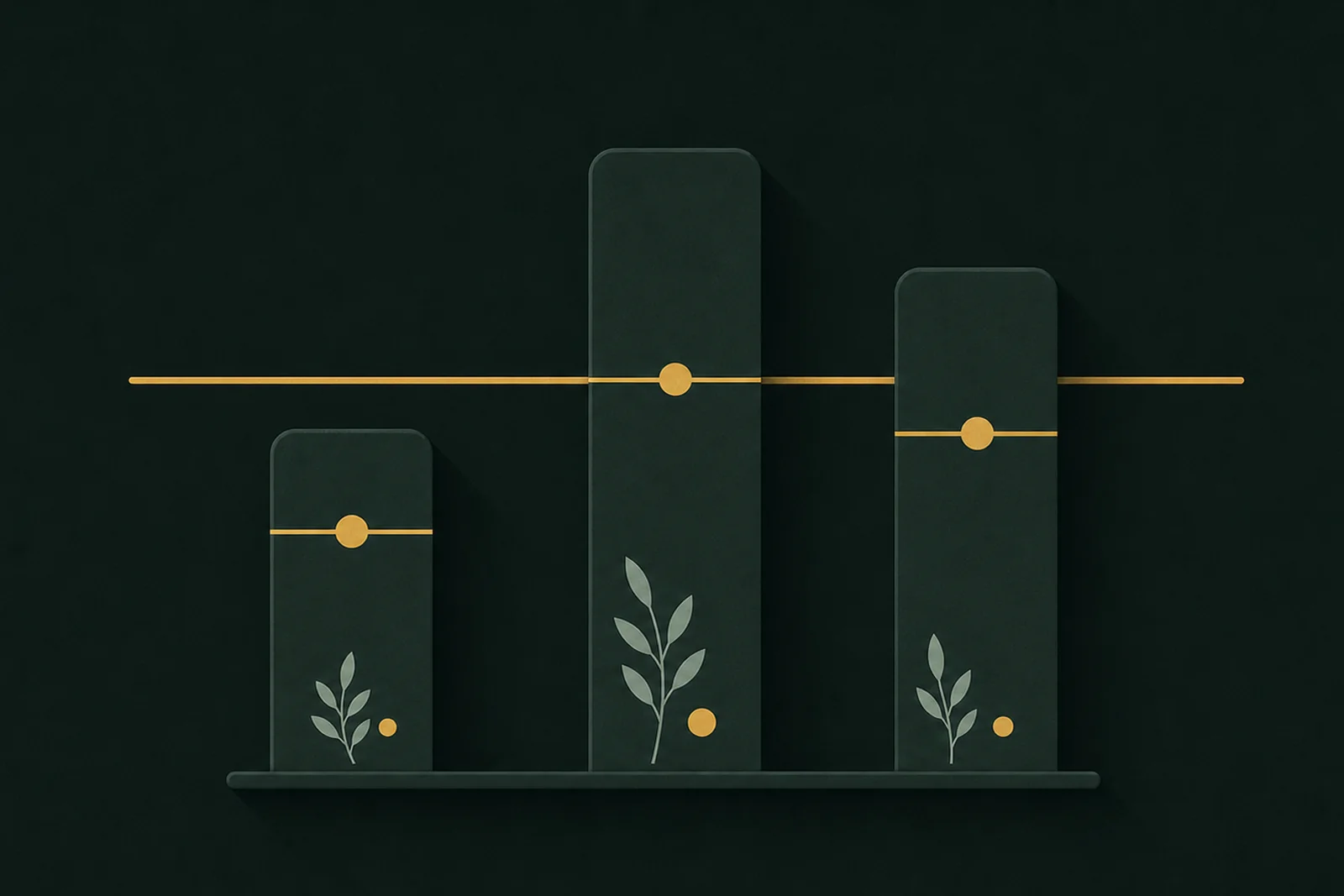 Comparing casino operators on checkable facts — CKBD Guide Illustration: three columns of different heights crossed by a single horizontal comparison line